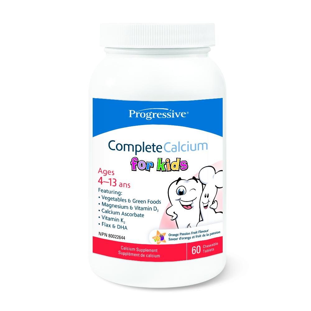 Progressive Complete Calcium For Kids Chewable, 60 tabs